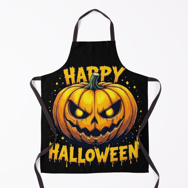 Item preview, Yellow-gold horror pumpkin – Happy Halloween designed and sold by Hans-Design.