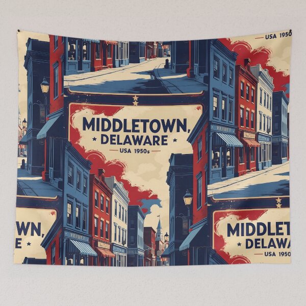 Item preview, Middletown Delaware USA Vintage Travel Tourism designed and sold by TravelersGems.