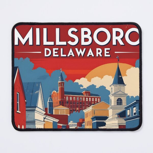 Item preview, Millsboro Delaware USA Vintage Travel Tourism designed and sold by TravelersGems.