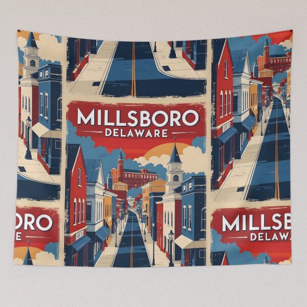 Item preview, Millsboro Delaware USA Vintage Travel Tourism designed and sold by TravelersGems.