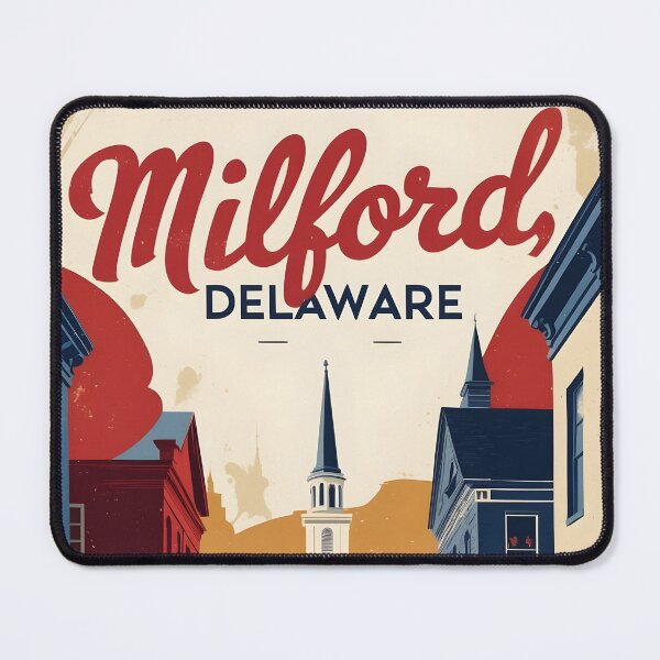Item preview, Milford Delaware USA Vintage Travel Tourism designed and sold by TravelersGems.