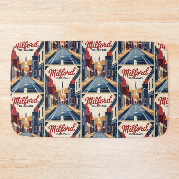 Item preview, Milford Delaware USA Vintage Travel Tourism designed and sold by TravelersGems.