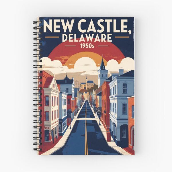 Item preview, New Castle Delaware USA Vintage Travel Tourism designed and sold by TravelersGems.