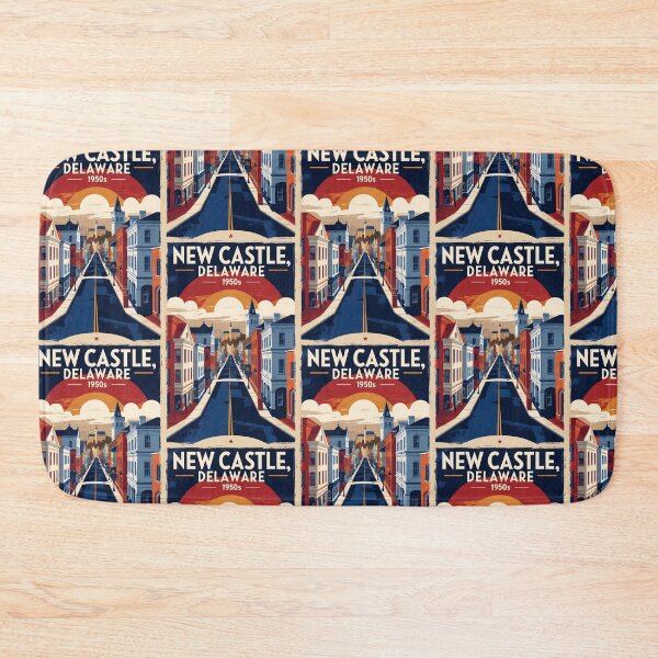 Item preview, New Castle Delaware USA Vintage Travel Tourism designed and sold by TravelersGems.