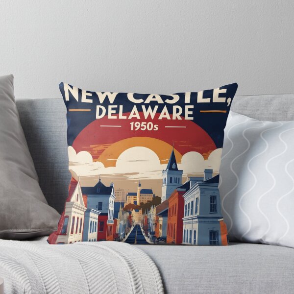 Item preview, New Castle Delaware USA Vintage Travel Tourism designed and sold by TravelersGems.