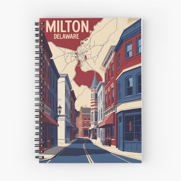Item preview, Milton Delaware USA Vintage Travel Tourism designed and sold by TravelersGems.