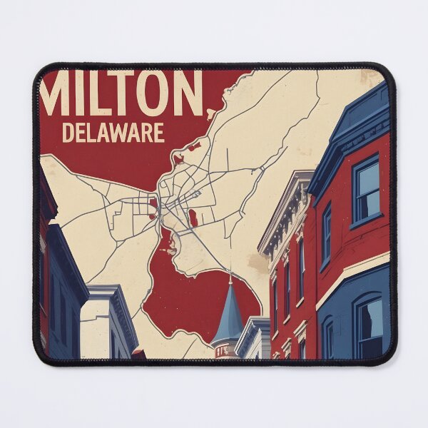 Item preview, Milton Delaware USA Vintage Travel Tourism designed and sold by TravelersGems.