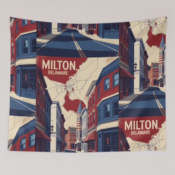 Item preview, Milton Delaware USA Vintage Travel Tourism designed and sold by TravelersGems.