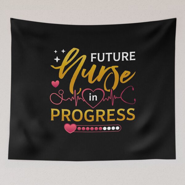 Item preview, Future Nurse in Progress – Inspirational Nursing Student designed and sold by MuniraWearify.