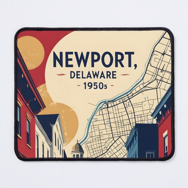 Item preview, Newport Delaware USA Vintage Travel Tourism designed and sold by TravelersGems.