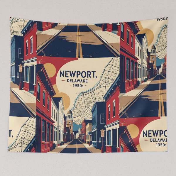 Item preview, Newport Delaware USA Vintage Travel Tourism designed and sold by TravelersGems.