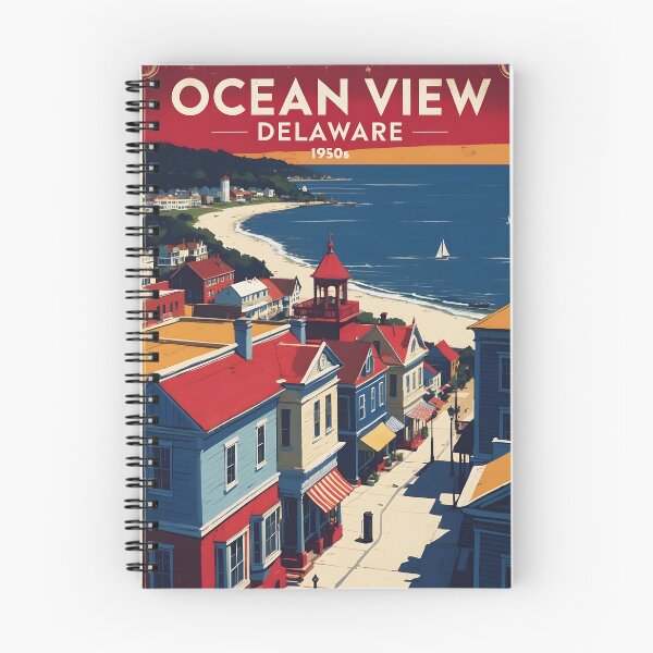 Item preview, Ocean View Delaware USA Vintage Travel Tourism designed and sold by TravelersGems.