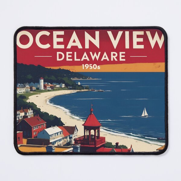 Item preview, Ocean View Delaware USA Vintage Travel Tourism designed and sold by TravelersGems.
