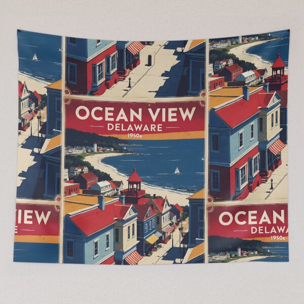 Item preview, Ocean View Delaware USA Vintage Travel Tourism designed and sold by TravelersGems.