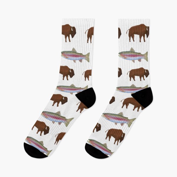 Item preview, Bison/Trout Pattern designed and sold by RebbyJDesign.