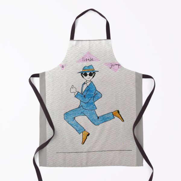 Item preview, Cool Guy in Blue Suit Mid-Jump designed and sold by Sanidaarts.