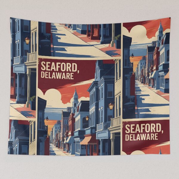 Item preview, Seaford Delaware USA Vintage Travel Tourism designed and sold by TravelersGems.