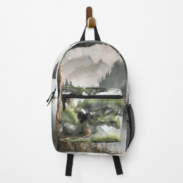 Item preview, Misty mountains watercolour designed and sold by Janice E. Sheen.