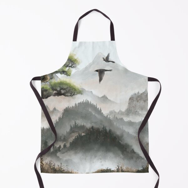 Item preview, Misty mountains watercolour  designed and sold by Janice E. Sheen.