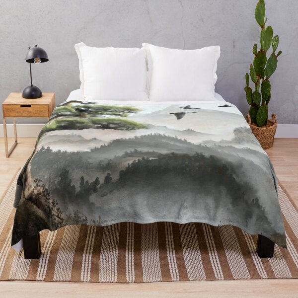 Item preview, Misty mountains watercolour  designed and sold by Janice E. Sheen.