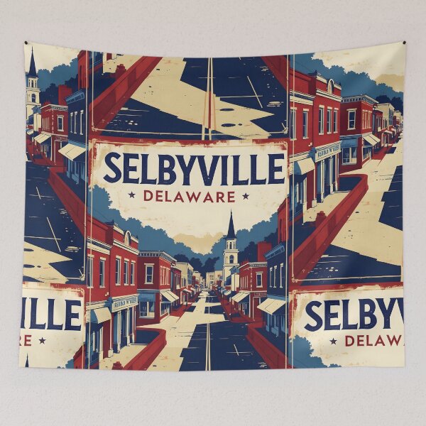 Item preview, Selbyville Delaware USA Vintage Travel Tourism designed and sold by TravelersGems.