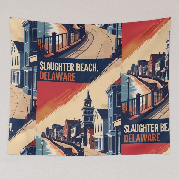 Item preview, Slaughter Beach Delaware USA Vintage Travel Tourism designed and sold by TravelersGems.