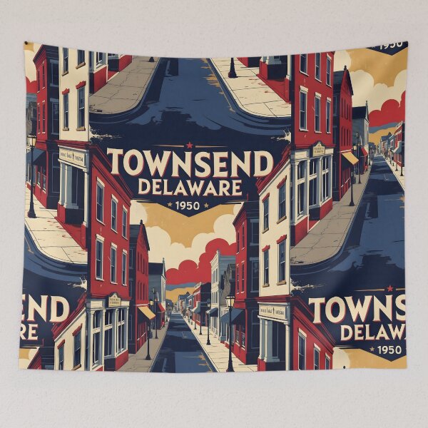 Item preview, Townsend Delaware USA Vintage Travel Tourism designed and sold by TravelersGems.