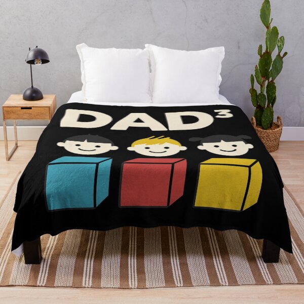 Item preview, Dad³ with Three Colorful Kids – Fun Family Design for Fathers of Triplets designed and sold by jelonkaa.