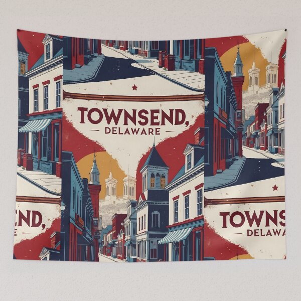 Item preview, Townsend Delaware USA Vintage Travel Tourism 2 designed and sold by TravelersGems.