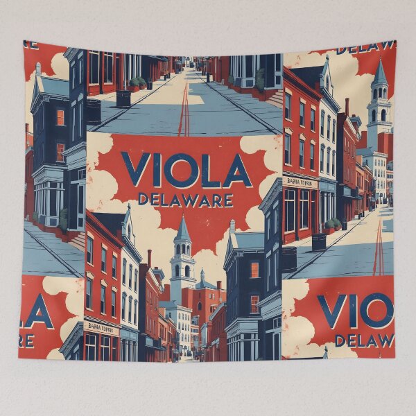 Item preview, Viola Delaware USA Vintage Travel Tourism designed and sold by TravelersGems.