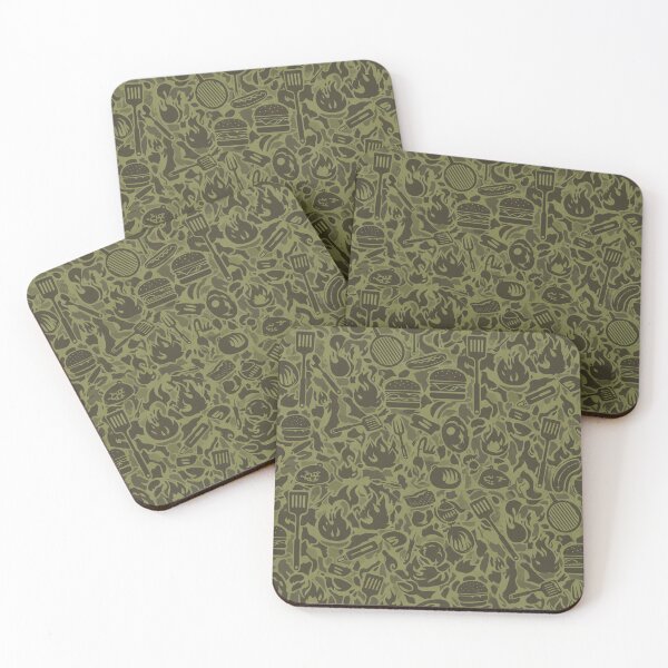 Item preview, Grill Master Burger Camo - BBQ camouflage pattern designed and sold by FoodandFun.