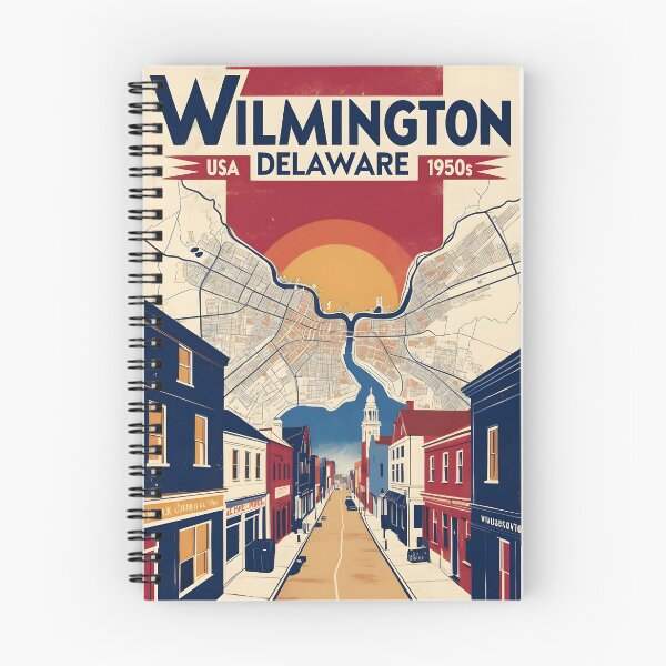 Item preview, Wilmington Delaware USA Vintage Travel Tourism designed and sold by TravelersGems.