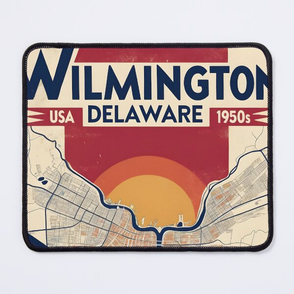 Item preview, Wilmington Delaware USA Vintage Travel Tourism designed and sold by TravelersGems.