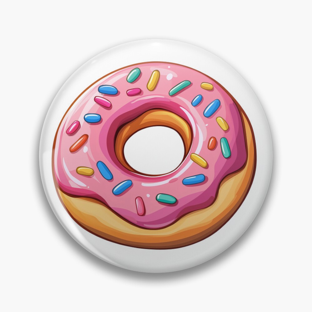 Pin Pink Frosted Donut Delight