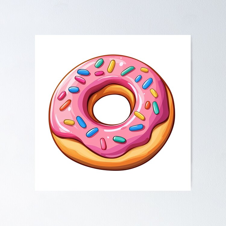 Pink Frosted Donut Delight