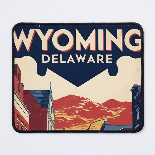 Item preview, Wyoming Delaware USA Vintage Travel Tourism designed and sold by TravelersGems.
