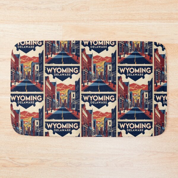 Item preview, Wyoming Delaware USA Vintage Travel Tourism designed and sold by TravelersGems.