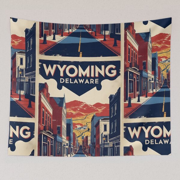 Item preview, Wyoming Delaware USA Vintage Travel Tourism designed and sold by TravelersGems.