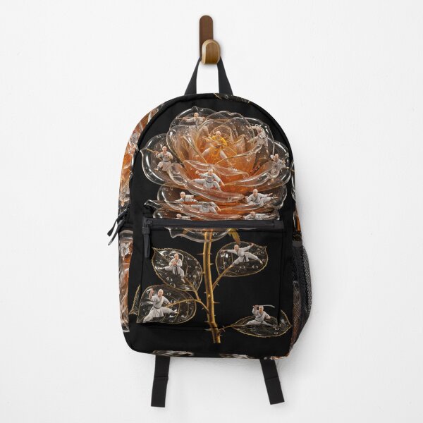 Item preview, Amber Kung Fu Rose with Shaolin Masters designed and sold by MoreGlamour.