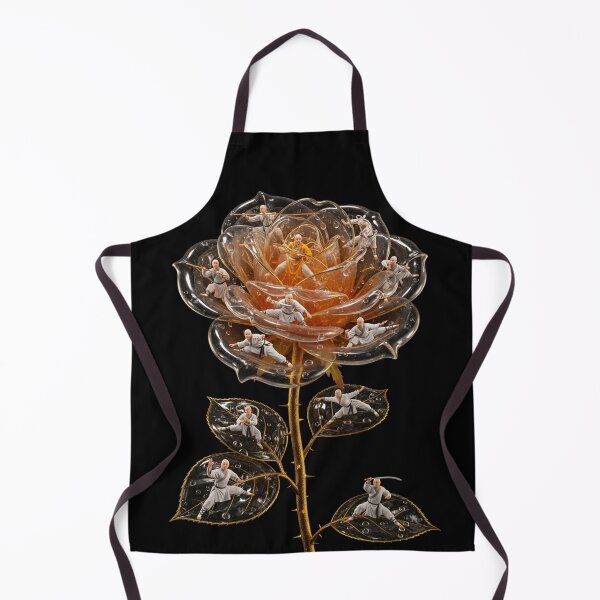 Item preview, Amber Kung Fu Rose with Shaolin Masters designed and sold by MoreGlamour.