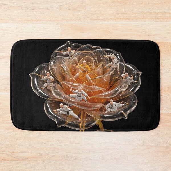 Item preview, Amber Kung Fu Rose with Shaolin Masters designed and sold by MoreGlamour.