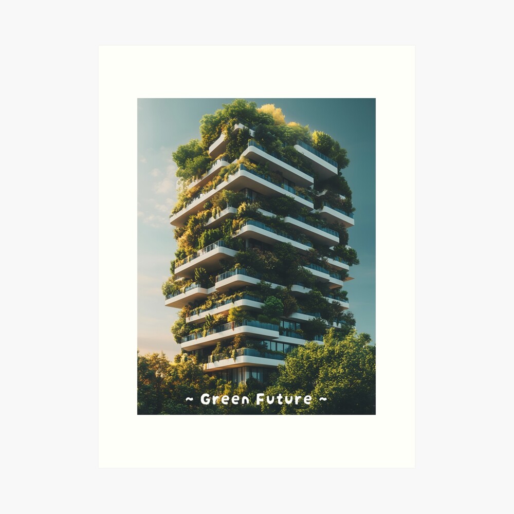Art Print: Wall-ready portrait of the green future