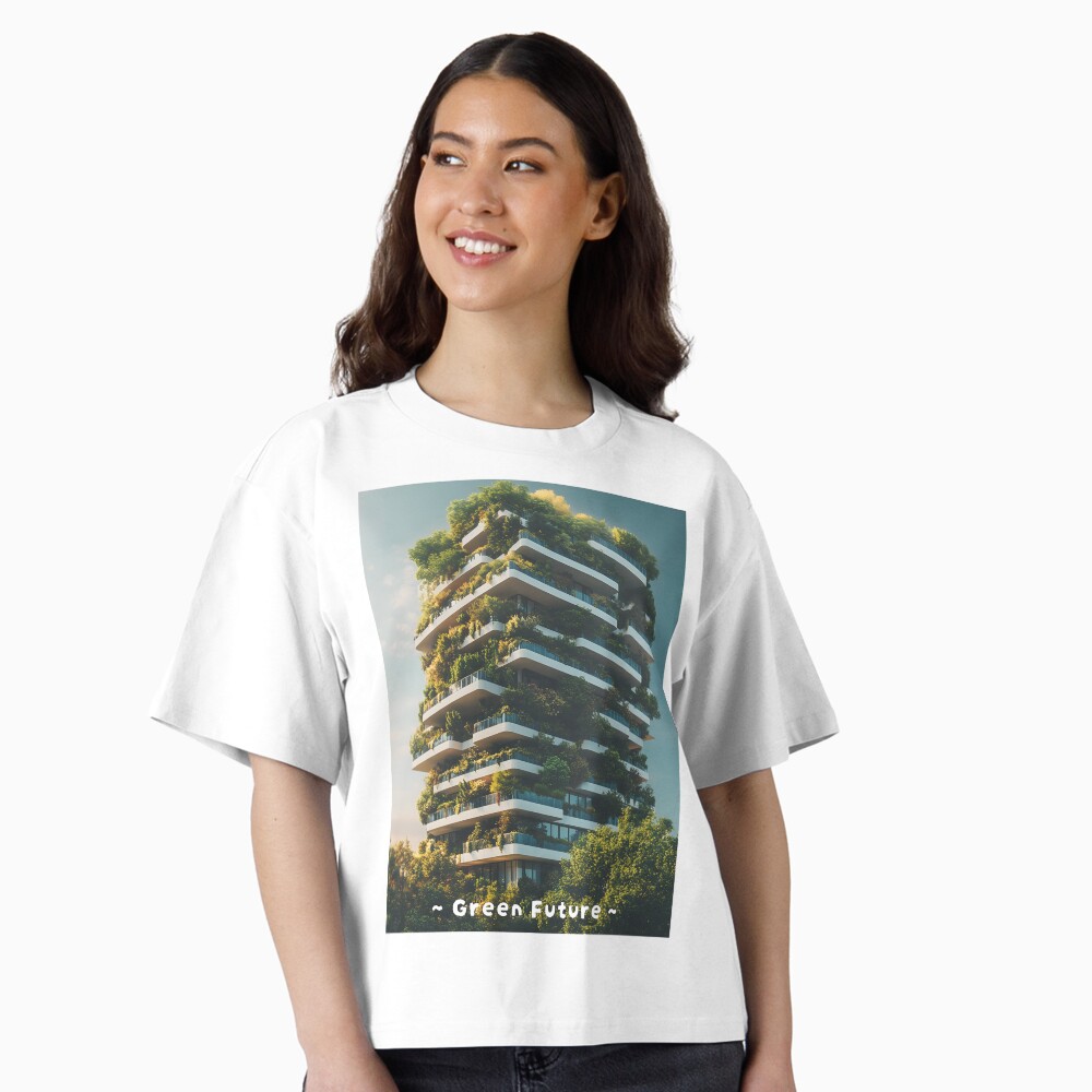 Boxy T-Shirt Vertical Garden Eco Friendly Building Green Future Boxy T-Shirt