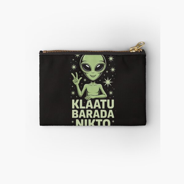Item preview, Klaatu Barada Nikto | Retro Alien Peace Sign | Sci-Fi Extraterrestrial Art designed and sold by dortmond.