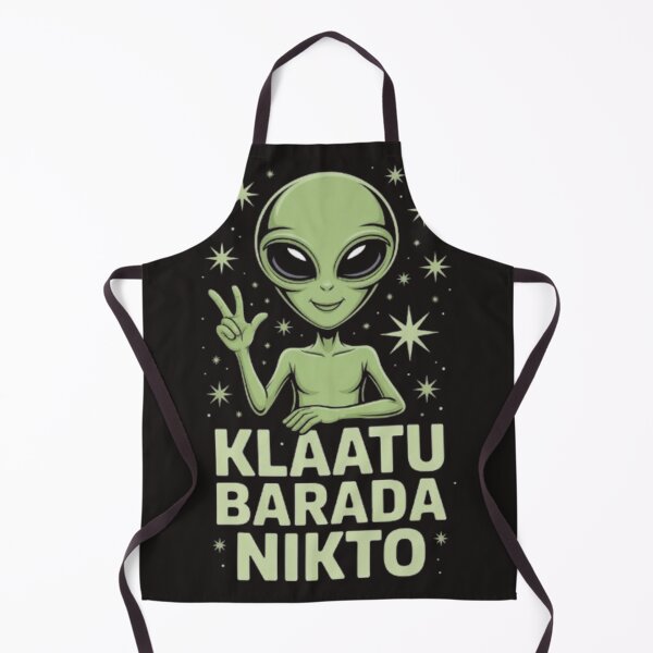 Item preview, Klaatu Barada Nikto | Retro Alien Peace Sign | Sci-Fi Extraterrestrial Art designed and sold by dortmond.