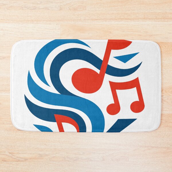 Item preview, Boricua Rhythm Waves – Red & Blue Musical Flow designed and sold by BoricuaRebelde.