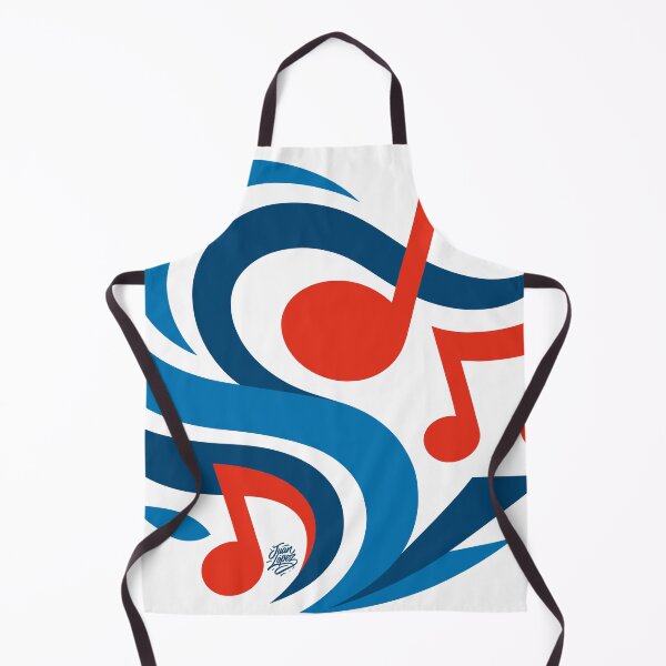 Item preview, Boricua Rhythm Waves – Red & Blue Musical Flow designed and sold by BoricuaRebelde.