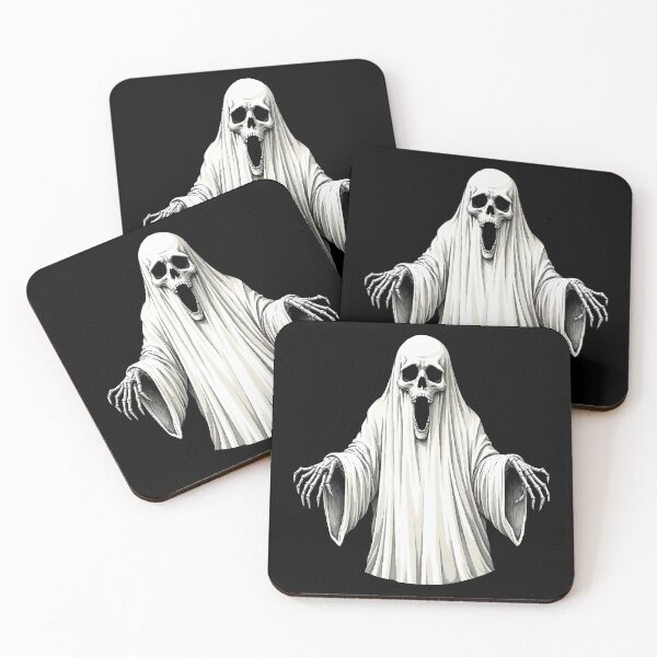 Item preview, Ghost with skull – scary horror design for Halloween & Gothic fans designed and sold by Hans-Design.