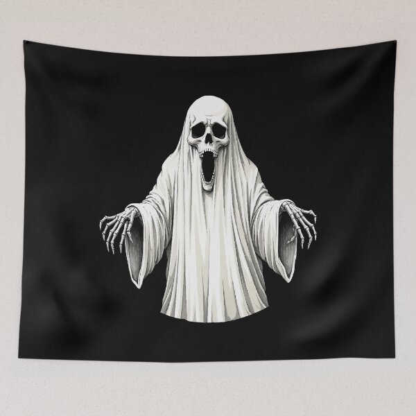 Item preview, Ghost with skull – scary horror design for Halloween & Gothic fans designed and sold by Hans-Design.