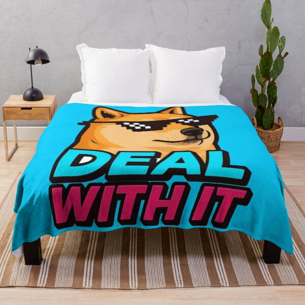 Item preview, Cool Doge Meme Deal With It designed and sold by ArtComixHaven.
